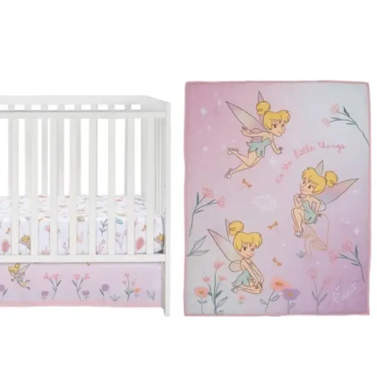 Lambs & Ivy 3pc Tinker Bell Crib Bedding Set image {2}