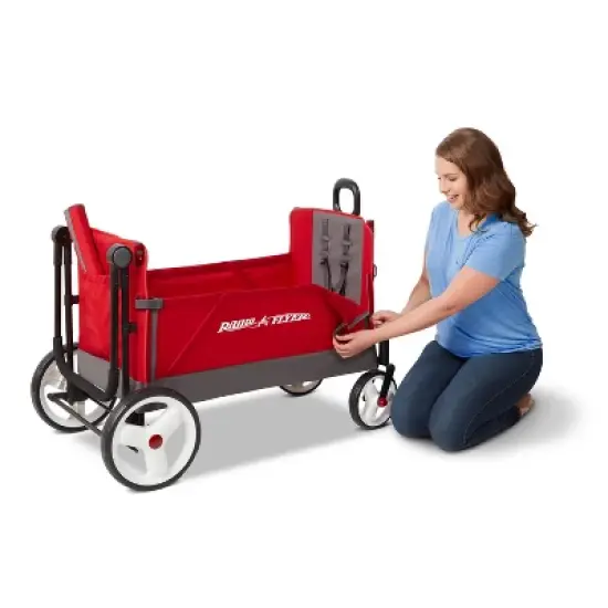 Radio Flyer Convertible Stroller Wagon with Canopy image {8}