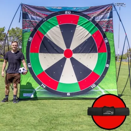 GoSports 10 FT Chip N' Stick Soccer Darts - Giant Kick Darts Game for All Skill Levels - MultiColor image {4}