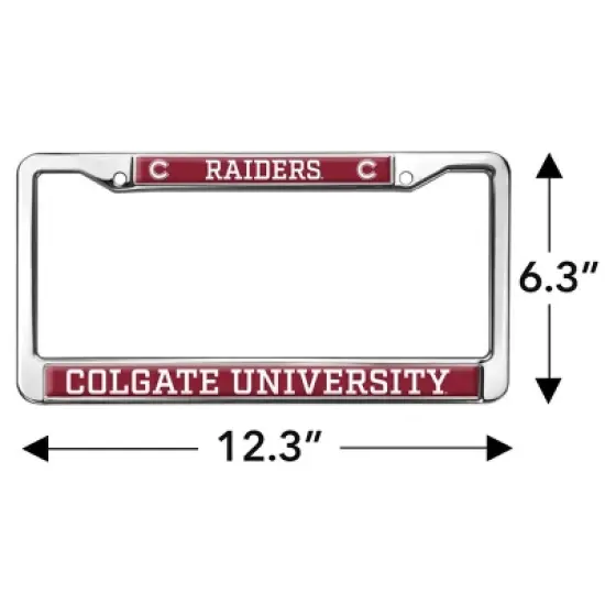Colgate University Raiders Full Size Standard License Plate Metal Frame image {3}