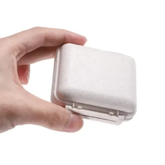 Unique Bargains 6 Grids Independent Double Layer Pill Case 1Pc image {5}