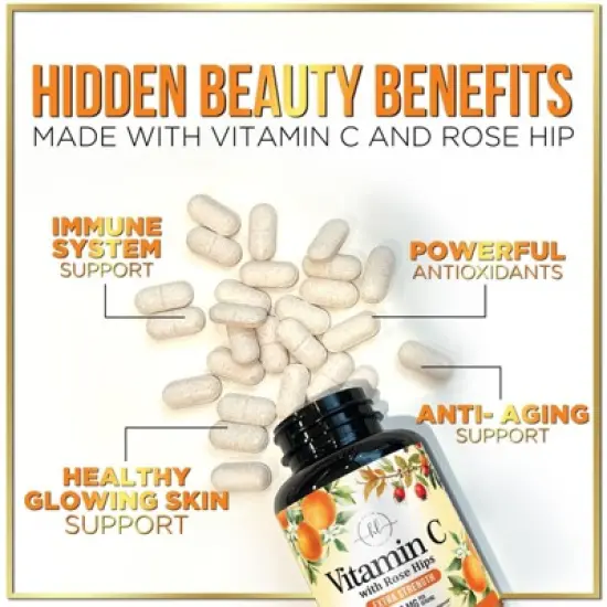 Chewable Vitamin C 1000 mg - For Immune Support & Antioxidant Natural Protection - 60 Tablets By Hello Lovely! image {4}