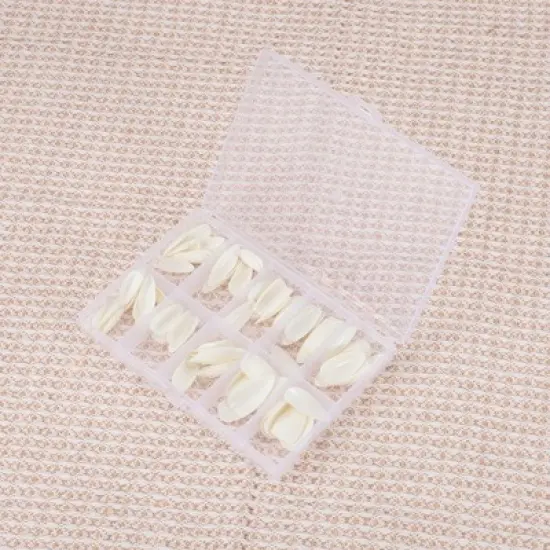 Unique Bargains Women's Fashion Fake Nails White 120-pieces Per Set image {4}