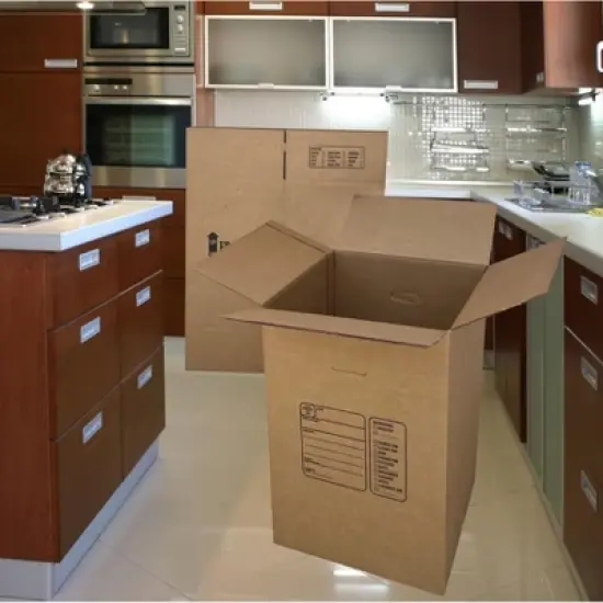 UBMOVE Kitchen Moving Boxes & Supplies Kit #1- (4) Boxes with Dish/Glass Inserts image {9}