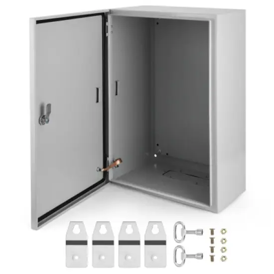 Garvee NEMA Weatherproof Electrical Box, NEMA 4X Enclosure with Lock & Mounting Plate, Steel Junction Box for Indoor/Outdoor image {10}