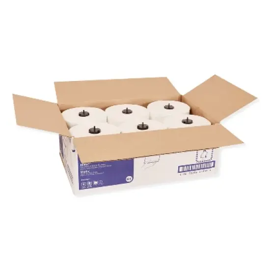 Tork Premium Extra Soft Matic Hand Towel Roll, 2-Ply, 7.7" x 300 ft, White, 6/Carton image {2}