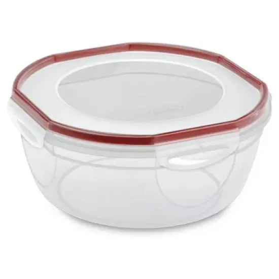 Sterilite Ultra Seal 4.7 Qt Plastic Food Storage Bowl Container w/ Lid (4 Pack) image {1}