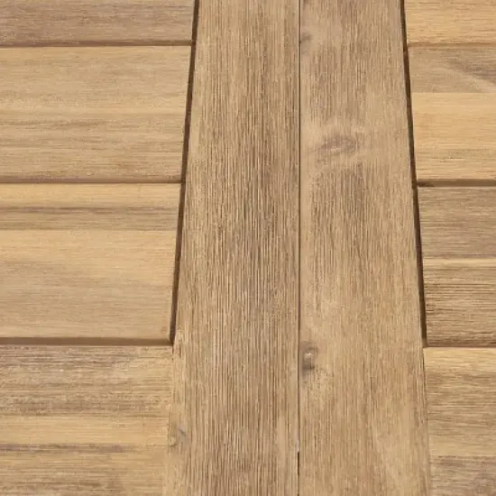 Horton 6pc Acacia Wood/Wicker Patio Dining Set - Brown/Cream - Christopher Knight Home image {3}