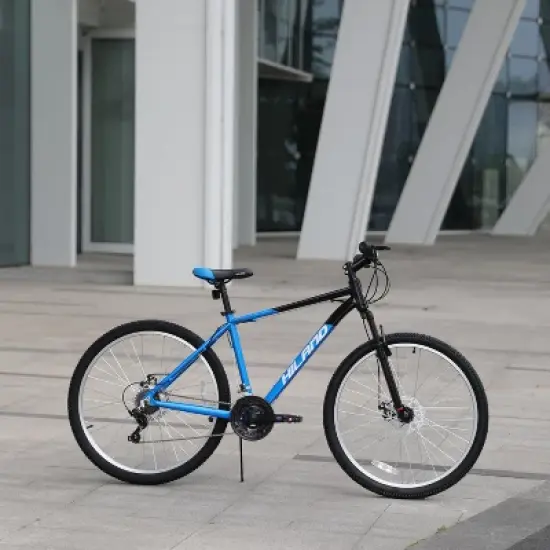 HILAND 26 Inch 27.5 Inch Mountain Bike for Adults, 18-Speed with Front Suspension, Lightweight Aluminum Frame, Dual Disc Brakes image {2}