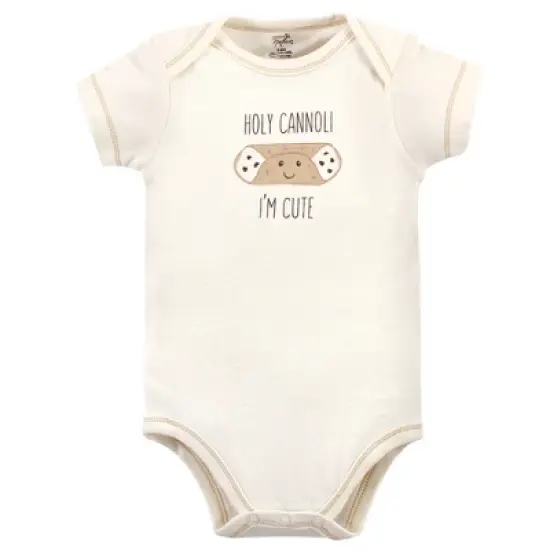 Touched by Nature Organic Cotton Bodysuits 5pk, Pizza image {4}
