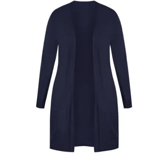Women's Plus Size Meadow Mews Cardigan - navy | AVENUE image {4}