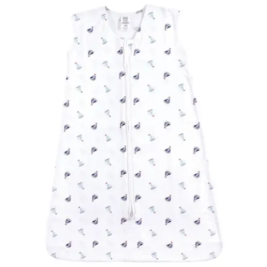 Luvable Friends Baby Boy Sleeveless Jersey Cotton Sleeping Bag, Sack, Blanket, Sailboats Jersey image {2}