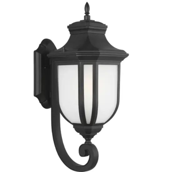 Sea Gull Lighting Childress 1 Light Black Outdoor Fixture image {1}