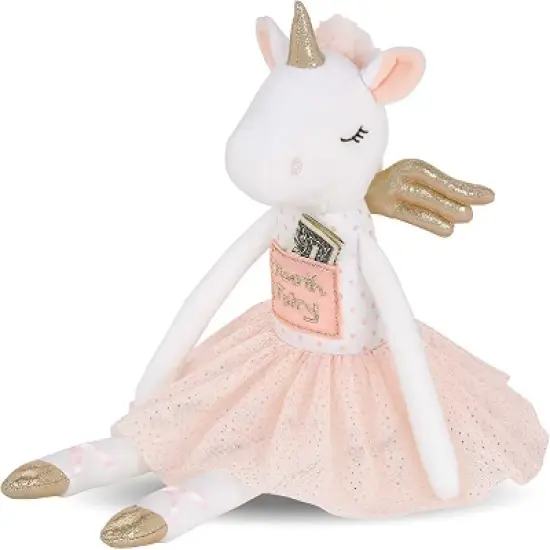 Bearington Twinkles Soft Plush Unicorn Tooth Fairy Doll, 14 Inches image {2}