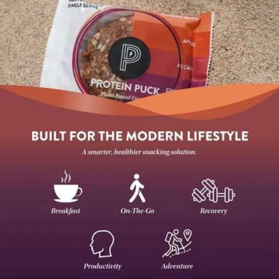 Protein Puck Harvest Moon Nutrition Bars - Apple Cinnamon - 3.25oz image {5}