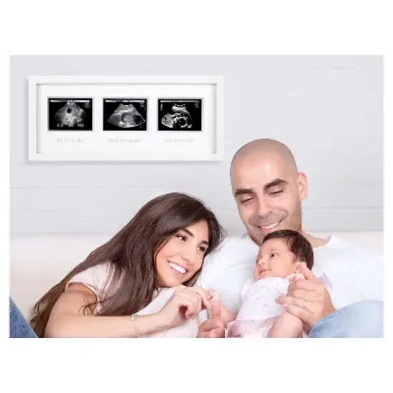 Pearhead Trimester Sonogram Frame - White image {1}