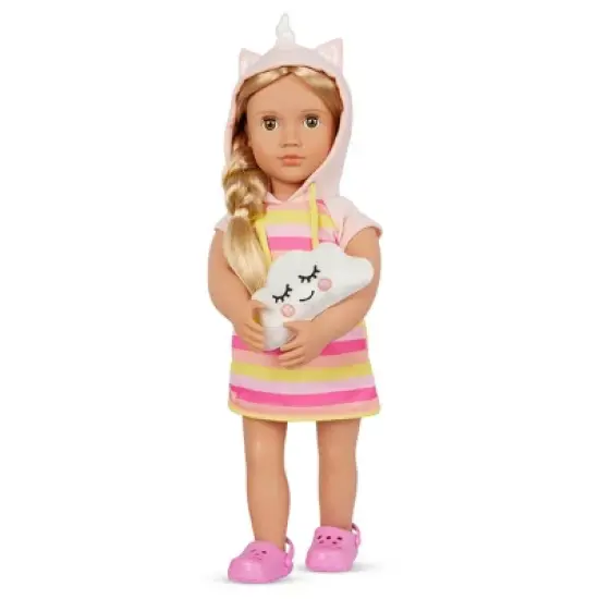 Our Generation Rainbow Unicorn Pajama Outfit for 18" Dolls image {1}
