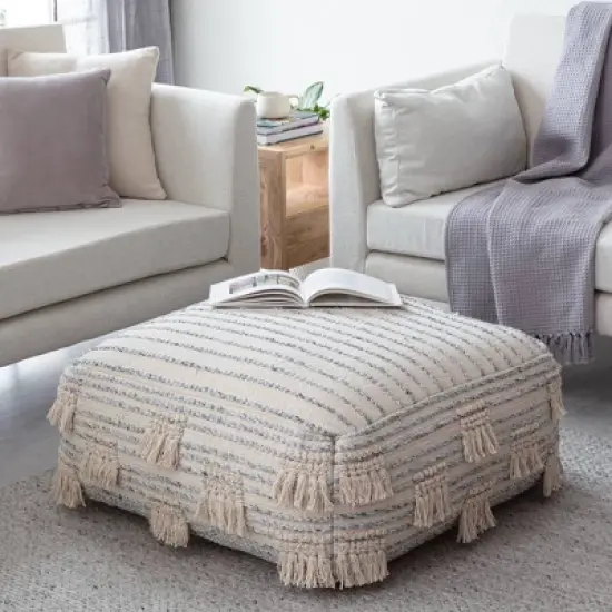Trestles Ottoman Beige/Gray - Anji Mountain image {6}