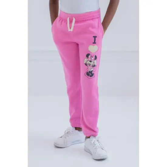 Disney Minnie Mouse Girls Fleece 2 Pack Jogger Pants Little Kid image {3}
