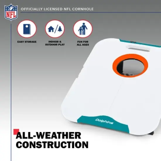 NFL Miami Dolphins All-Weather Travel Cornhole Set image {2}