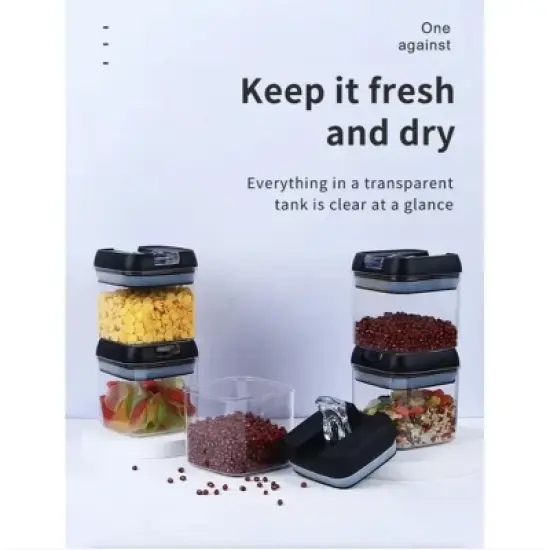 Wikineon 7-Piece Food Container Set - Versatile Storage Solutions for Kitchen, Pantry, or On-the-Go Meals image {1}