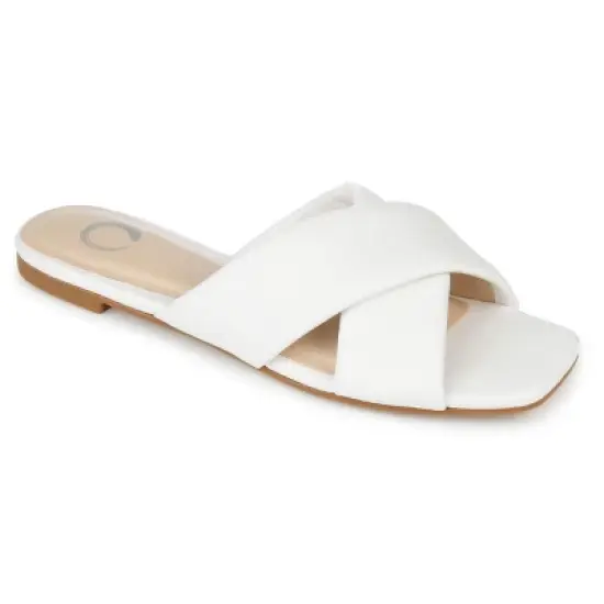 Journee Collection Womens Carlotta Slide Flat Sandals image {12}