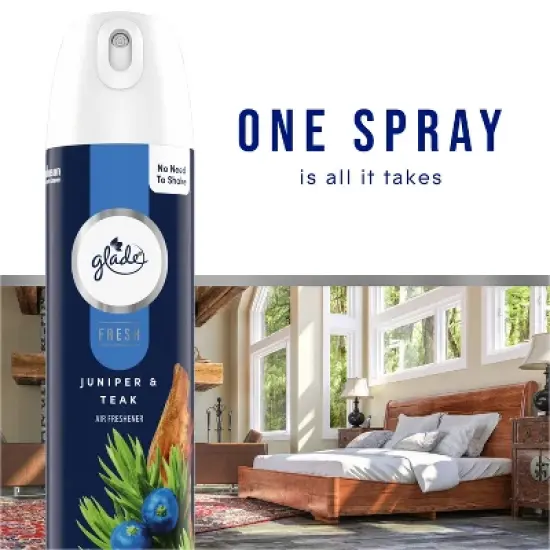 Glade Fresh Aerosol Room Air Freshener - Juniper & Teak - 8oz image {6}