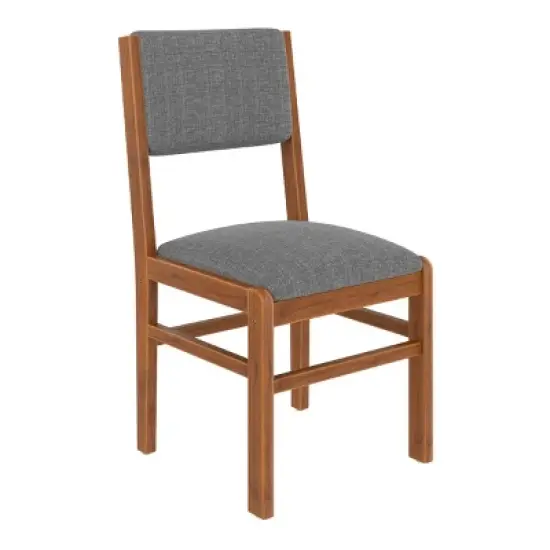 Set of 4 Mid Century Modern Upholstered Dining Chairs with Solid Wood Frame and Fabric Seat for Kitchen Dining Room Living Room&ndash;Maison Boucle image {5}