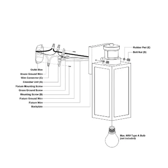 VAXCEL Lombard 4.75-in. 1 Light Black Motion Sensor Dusk to Dawn Outdoor Wall Lantern Clear Glass image {12}