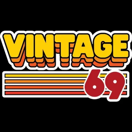 Men's Design By Humans Retro Vintage Stack 69 By JoshuasPlayhouse Tank Top image {1}