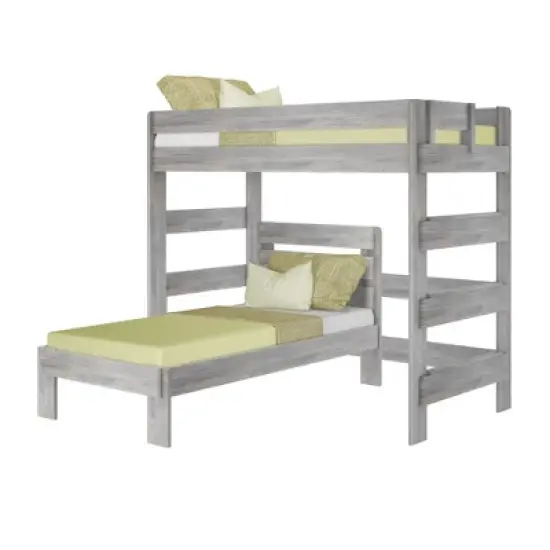 Max & Lily Farmhouse Twin over Twin L-Shaped Bunk Bed image {6}