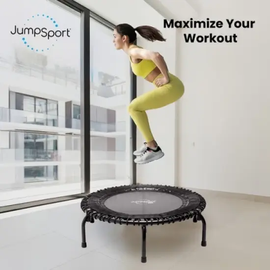 JumpSport 550 Workout Rebounder for Adults, 44" | PRO CE | Mini Exercise Fitness Trampoline | Black image {5}