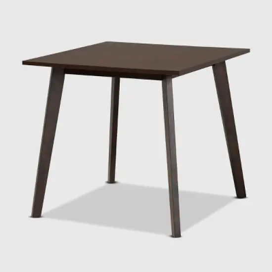 5pc Britte Fabric Upholstered Wood Dining Set  - Baxton Studio image {2}