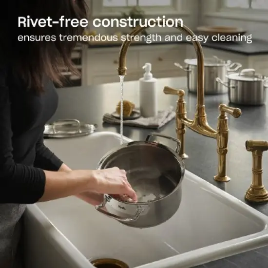 Fissler Original-Profi Collection Stainless Steel Tall Stock Pot with Lid image {1}