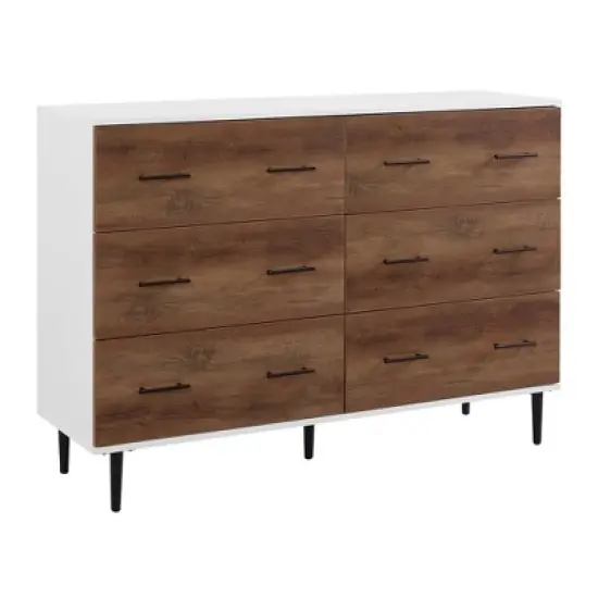 Higgins Modern Horizontal 6 Drawer Dresser - Saracina Home image {17}