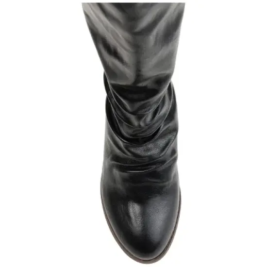 Journee Collection Womens Sequoia Stacked Heel Mid Calf Boots image {3}