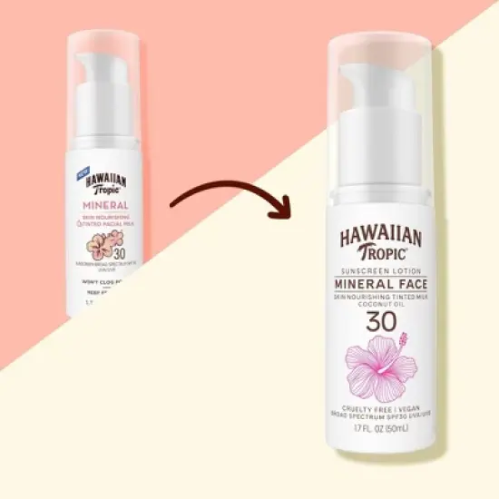 Hawaiian Tropic Mineral Sun Milk Tint Face - SPF 30 - 1.7 fl oz image {4}