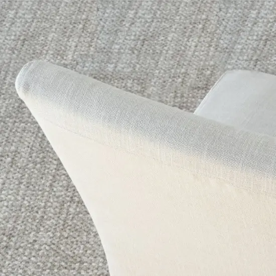 Removable Slipcover Dining Chairs,Armless Accent Chairs with Skirt,Upholstered Parsons Chairs for Living Room or Dining Room-Maison Boucle image {7}