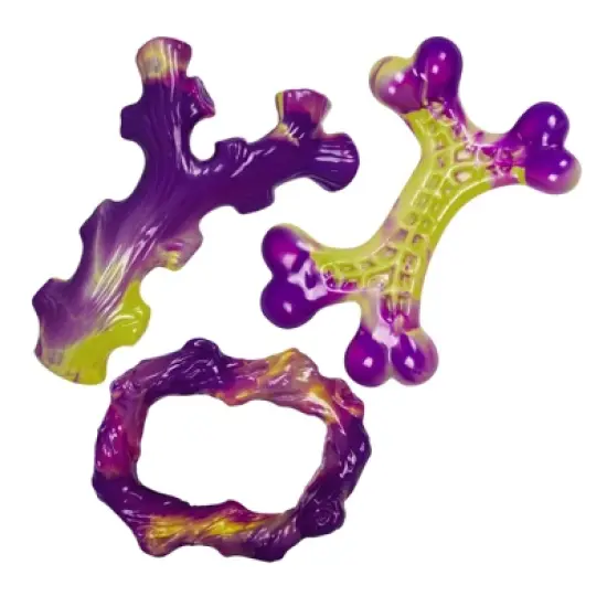 Itopfox Tough Dog Toys for Aggressive Chewers 3 Pack, Indestructible Dog Toy for Large Dogs, Bacon Flavored, Keeps Dogs Busy image {7}