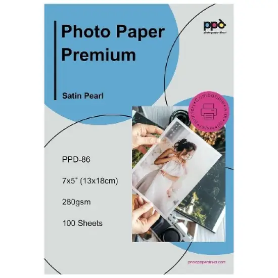 PPD Satin Photo Paper 5x7" 100 sheets 255 gsm for Inkjet Printers image {8}