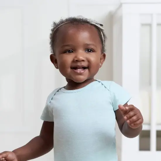 Gerber Baby 5pk Short Sleeve Onesies image {9}