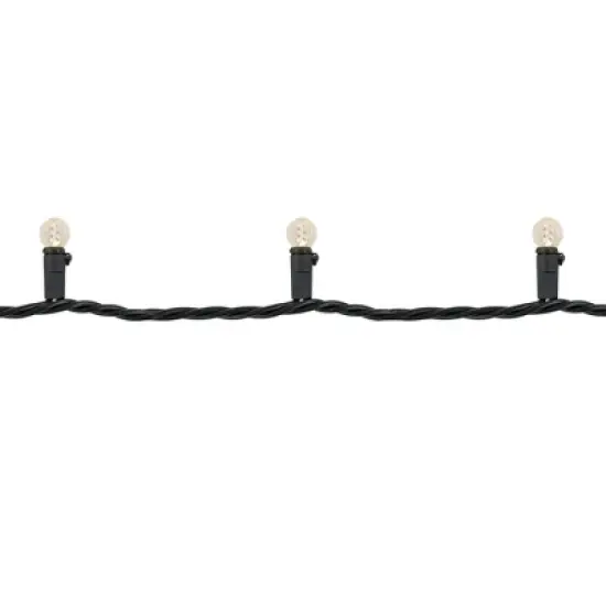Northlight LED G12 Berry Christmas Lights - Warm White - 16' Black Wire - 50 ct image {4}