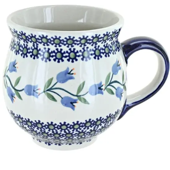 Blue Rose Polish Pottery K068 Manufaktura Large Bubble Mug image {16}