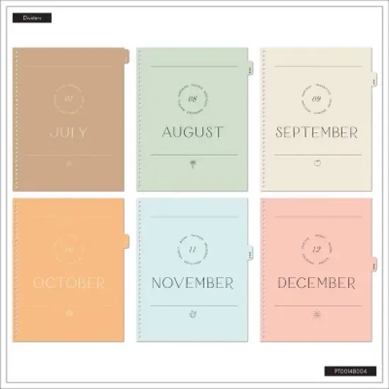 Happy Brands Organized July 2025 - June 2026 Weekly/Monthly Planner 9.37"x11.12" Soft Summer image {7}