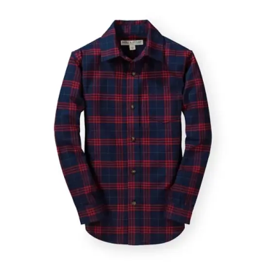 Hope & Henry Boys' Flannel Button Down Shirt, Infant image {10}