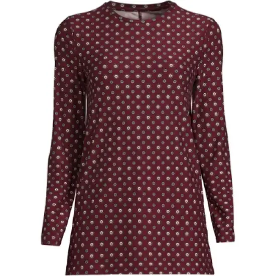 Lands' End Women's Long Sleeve Performance Crew Neck Tunic image {4}