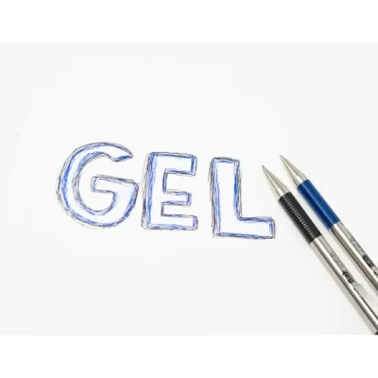 Zebra 4ct Gel Pens 0.7mm G-301 Stainless Steel Black: Contoured Grip, Low-Odor, Liquid Ink, Zebra Brand image {4}