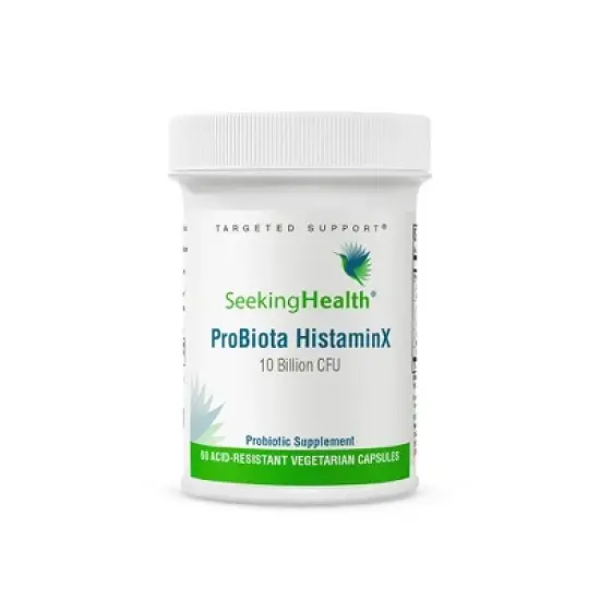 Seeking Health ProBiota HistaminX - 10 Billion CFU Low-Histamine Probiotic Supplement, Vegan & Vegetarian (60 Capsules) image {2}