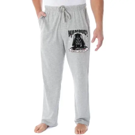 Star Wars Men's Darth Vader Merry Sithmas Christmas Sleep Pajama Pants Grey image {3}