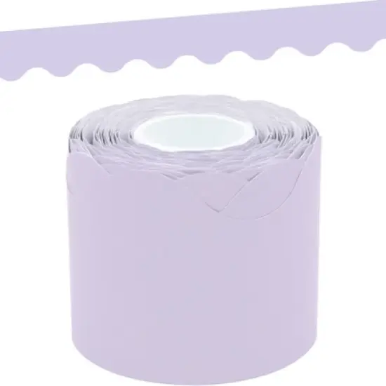 Teacher Created Resources&reg; Lavender Scalloped Rolled Border Trim, 50 Feet, 3 Rolls image {1}